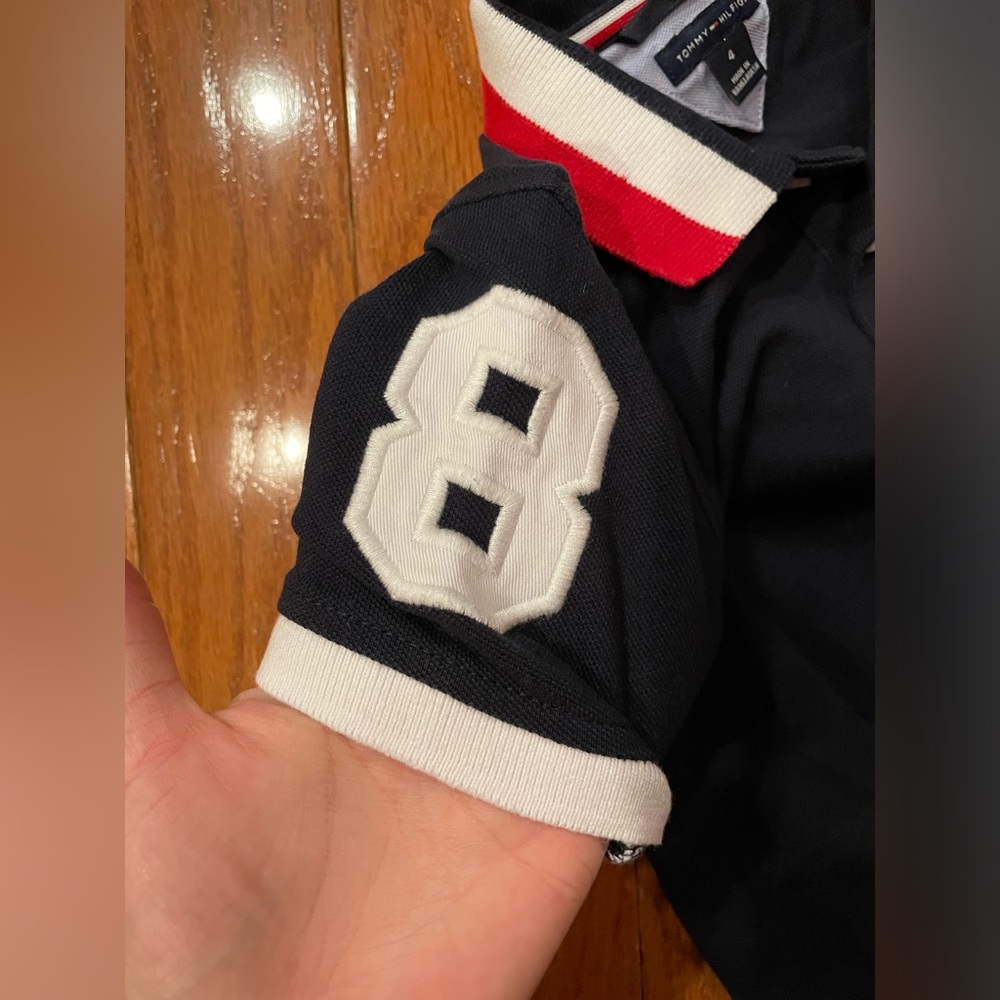 Tommy Hilfiger Collared Polo Shirt Size 4 - Picture 2 of 5